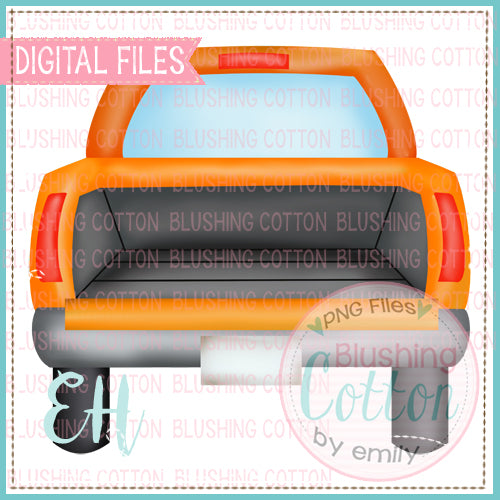 Truck Tailgate Orange Design   BCEH