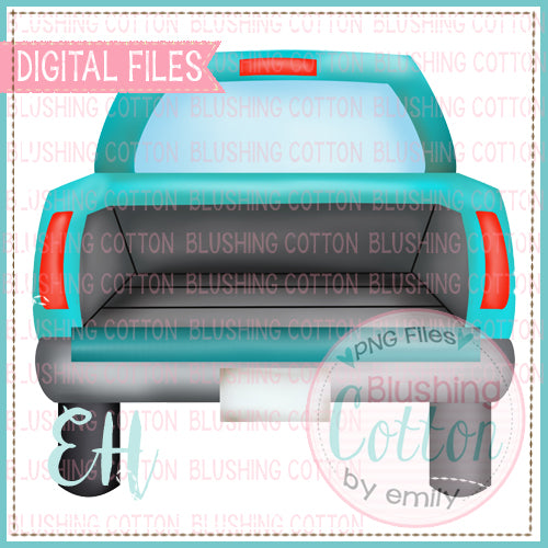 Truck Tailgate Teal Design    BCEH