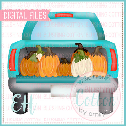 Truck Tailgate With Pumpkins Design  BCEH