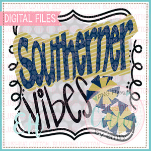VIBES SOUTHERNER NAVY AND GOLD WATERCOLOR DESIGNS BCEH