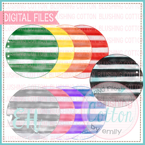 WATERCOLOR STRIPE CIRCLE BUNDLE   BCEH