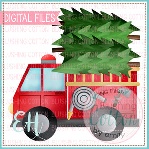 FIRETRUCK WITH TREES - BCEH