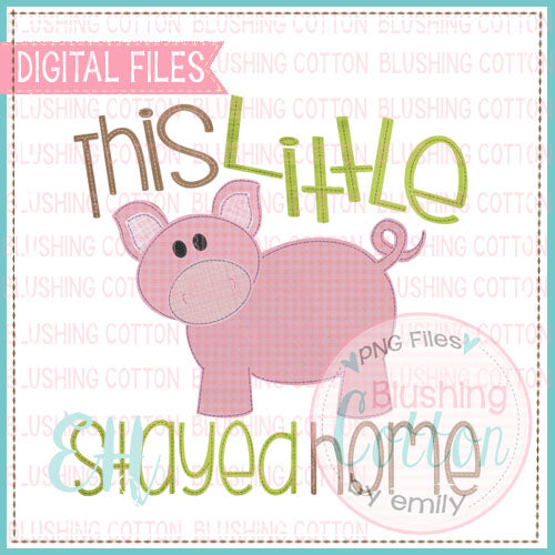 VINTAGE PIGGY STAYED HOME 2 - BCEH