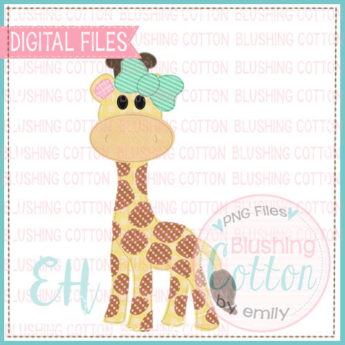 VINTAGE GIRAFFE GIRL   BCEH