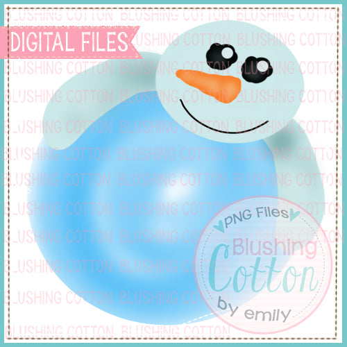 SNOWMAN HUGGING CIRCLE WATERCOLOR DESIGN BCEH