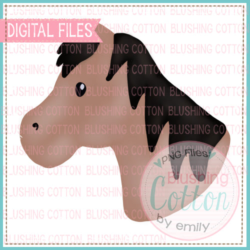 HORSE TAN WATERCOLOR DESIGN BCEH