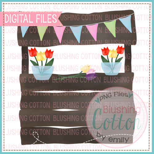 FLOWER STAND WATERCOLOR DESIGN BCEH