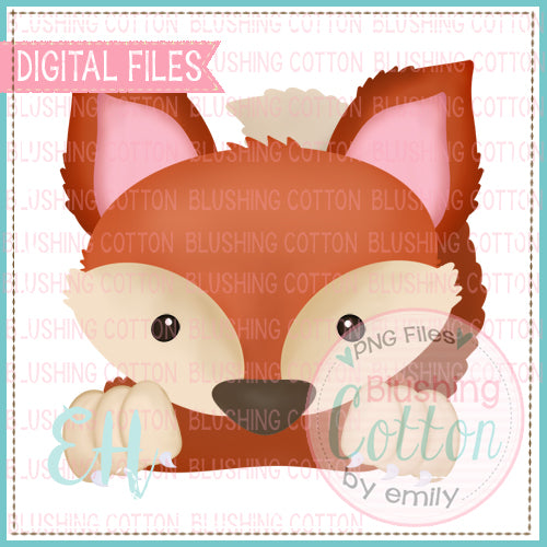 PEEPING FOX WATERCOLOR DESIGNS BCEH