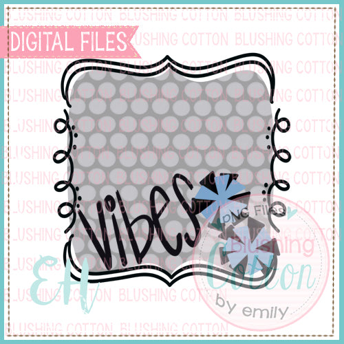 BLANK VIBES BLACK AND LIGHT BLUE WATERCOLOR DESIGNS BCEH