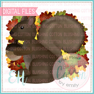 FLUFFY SQUIRREL IN LEAVES DESIGNS BCEH
