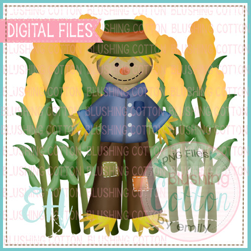WOODLY SCARECROW IN CORN DESIGN BCEH