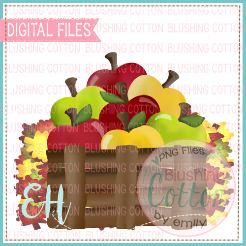 APPLE BASKET IN LEAVES DESIGN BCEH