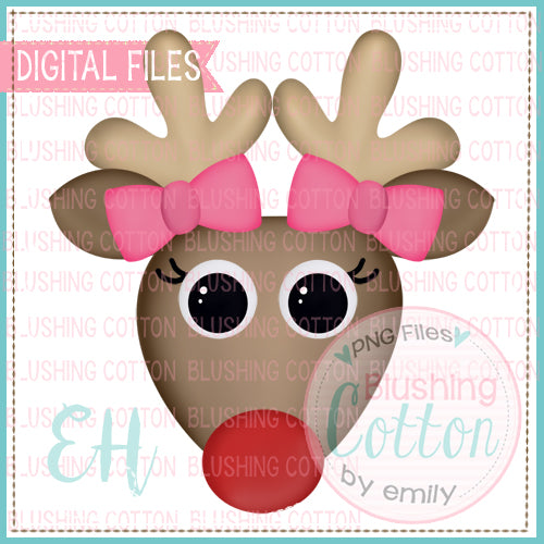 EXCITED RED NOSE REINDEER GIRL - BCEH