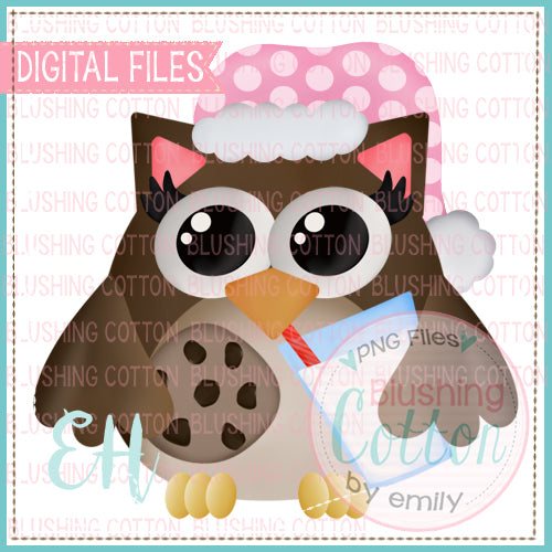 SCOTTIE GIRL OWL WITH MILK AND COOKIES - BCEH