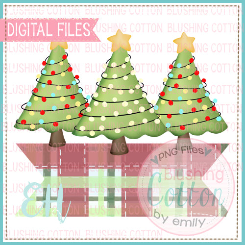 CHRISTMAS TREE TRIO BANNER    BCEH