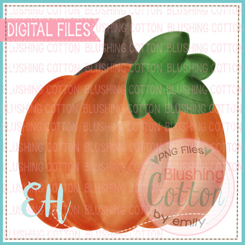 PERFECTLY WATERCOLORED PUMPKIN   BCEH