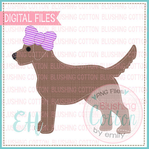 VINTAGE CHOCOLATE LAB GIRL DESIGN  BCEH