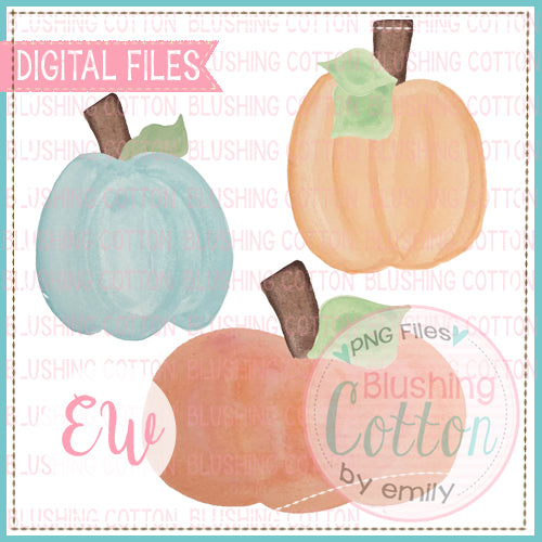 PUMPKIN SET OF 3 BCEW