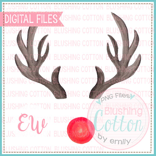 ANTLERS 2 RED NOSE BCEW