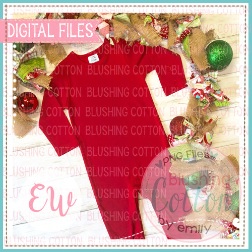 ARB RED ROMPER CHRISTMAS MOCK UP FLAT LAY PHOTO BCEW