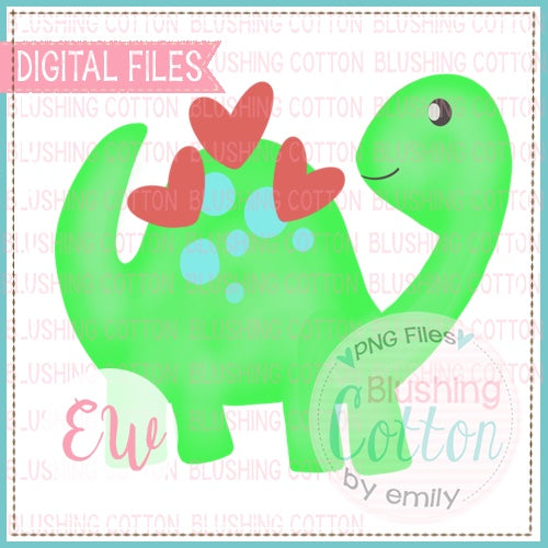 LOVING DINO WATERCOLOR DESIGN BCEW