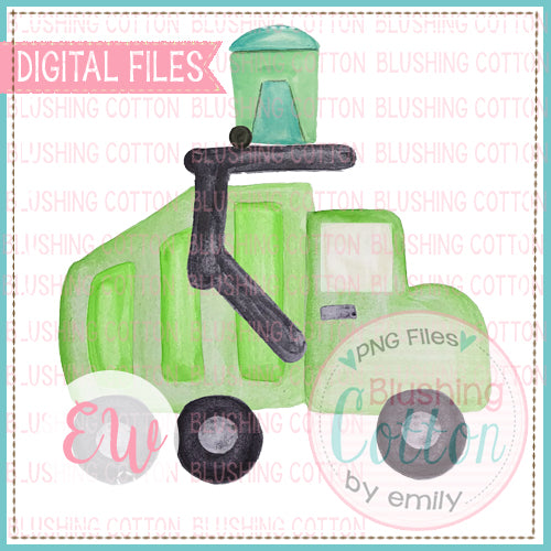 GREEN GARBAGE TRUCK DESIGN   BCEW