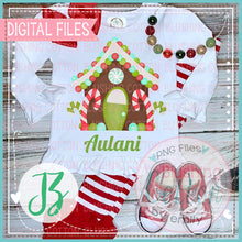 Load image into Gallery viewer, BB BLANKS GIRLS RUFFLE TOP AND RED WHITE STRIPE RUFFLE PANTS CHRISTMAS MOCK UP PHOTO BCJZ