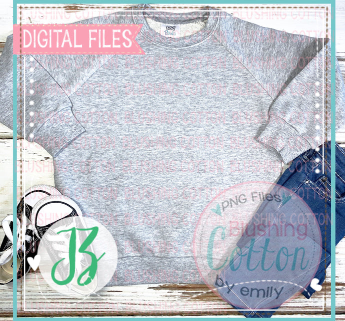 ARB UNISEX GREY LONG SLEEVE SWEAT SHIRT FLAT LAY BCJZ