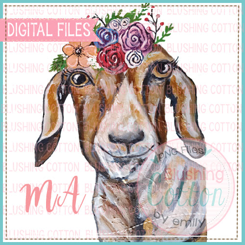 GOAT WITH FLOWER CROWN BCMA