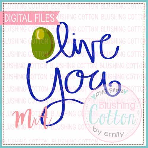 OLIVE YOU WATERCOLOR DESIGN BCMA