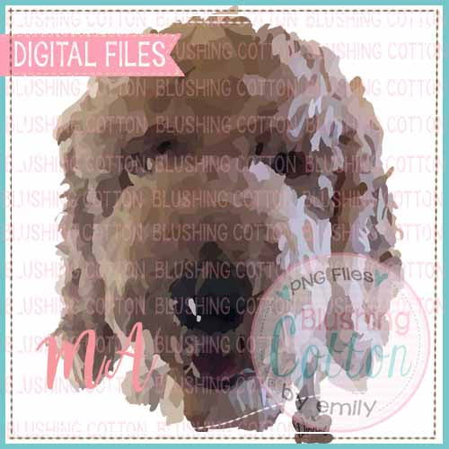 GOLDENDOODLE WATERCOLOR DESIGN BCMA