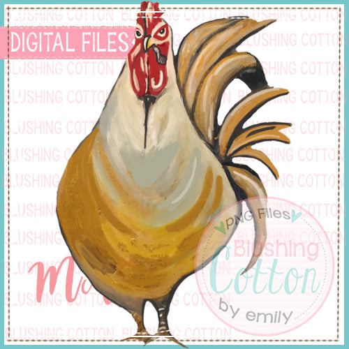 ANGRY ROOSTER WATERCOLOR DESIGN BCMA