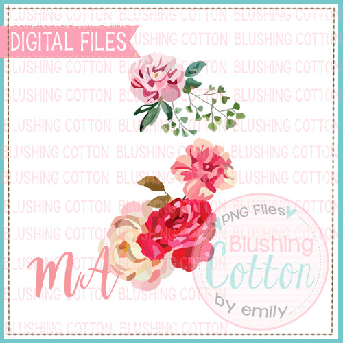 DIGITAL FLOWERS WATERCOLOR DESIGN BCMA