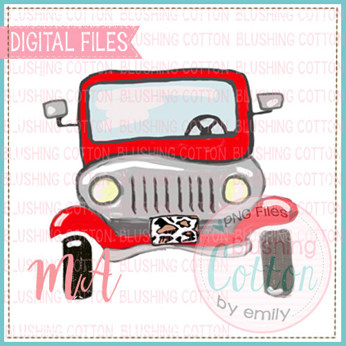 JEEP FRONT WATERCOLOR DESIGN BCMA
