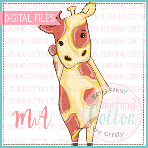 STITCHED GIRAFFE WATERCOLOR DESIGN BCMA