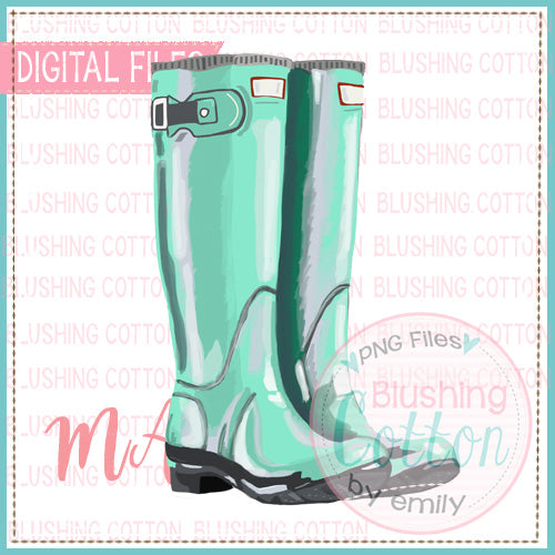 RUBBER BOOTS WATERCOLOR DESIGN BCMA