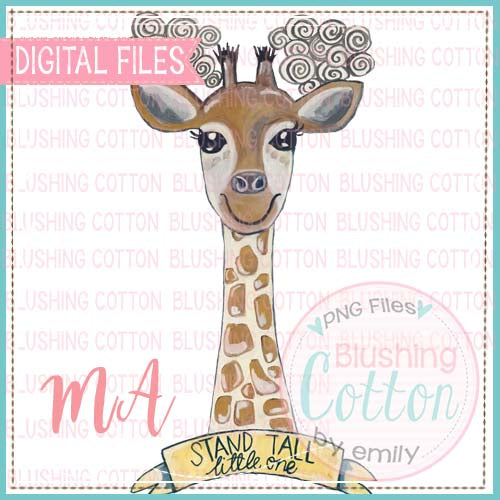 GIRAFFE STANDING TALL WATERCOLOR DESIGN  BCMA