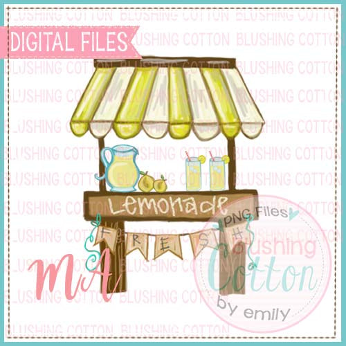 LEMONADE STAND WITH GLASSES AND PITCHER DESIGN  BCMA