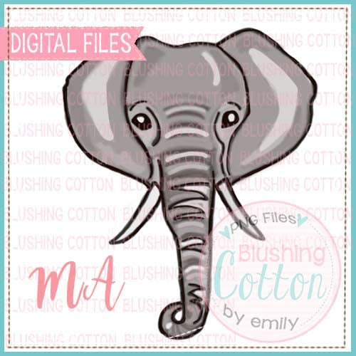 ELEPHANT WATERCOLOR DESIGN BCMA