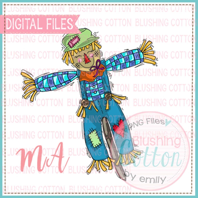 SCARECROW WITH LINES WATERCOLOR DESIGN BCMA
