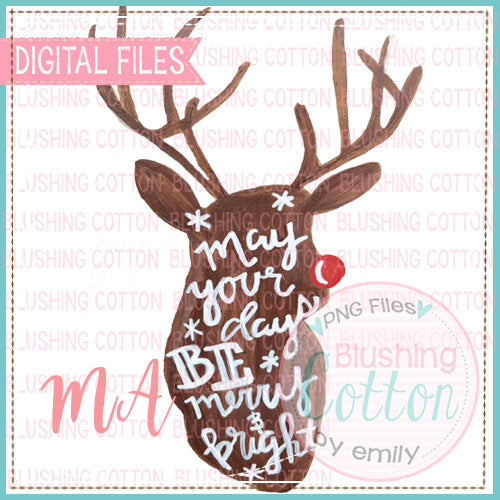 MERRY AND BRIGHT RUDOLPH BCMA