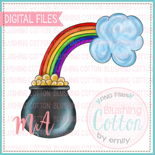 POT OF GOLD WITH RAINBOW   BCMA
