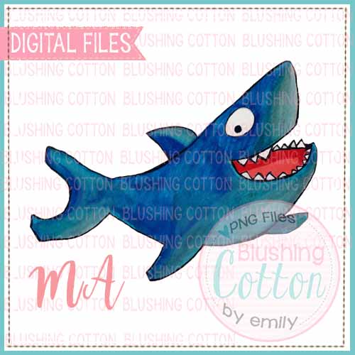 DADDY SHARK WATERCOLOR DESIGN BCMA