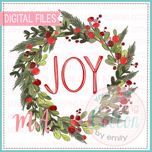 Joy With Wreath Design   BCMA