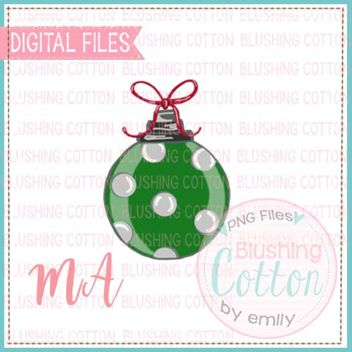 GREEN ORNAMENT  BCMA