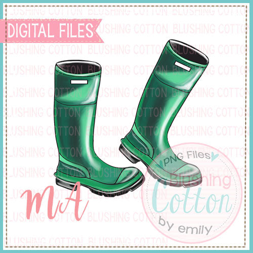 Green Rubber Boots Version 1 Design    BCMA