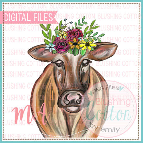 HEIFER WITH FLOWER CROWN DESIGN   BCMA