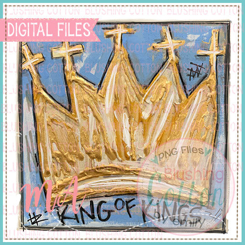 King Of KIngs PNG Watercolor Design    BCMA