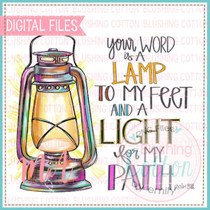 LAMP TO MY FEET DESIGN   BCMA