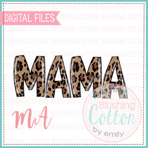 Mama Leopard Print Design   BCMA